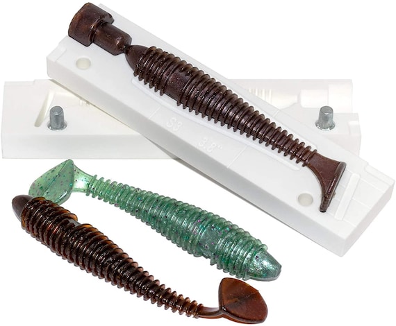 fat fish lure molds Soft Plastic Making Injection Molds Fishing Lures Twin Tail Grub 3.5'' : Sports & Outdoors Bait Mold Swing Impact Fat
