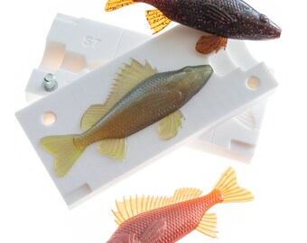 BRX 1.8 Inch Spade Grub Soft Plastic Bait Mold - For Crappie, Panfish, Jig Making