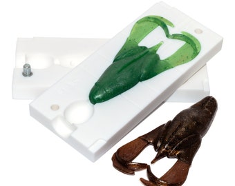 Moule DIY Pour Leurre Souple BUGMOLDS - Bar Craw - Plastisol - Pêche Eau Douce/salée