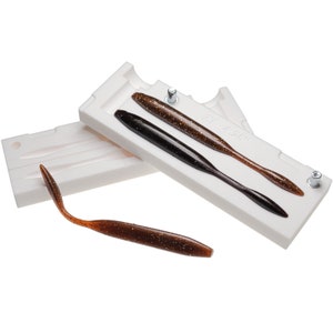 2-cavity Bait Mold Dream Shot Worm Soft Plastic DIY Lure 4.25&quot;