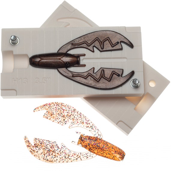 Aluminum Injection Soft Plastic Lure Mold For Fishing Slit Shad Swimba – Bugmolds USA