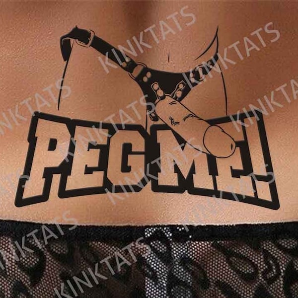 Pegging Tattoo Etsy