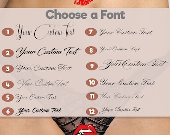 Custom Calligraphy Temporary tattoos. Tramp Stamps (x5), Personalised tattoo, DDLG,  Fetish, Sexy Tattoo