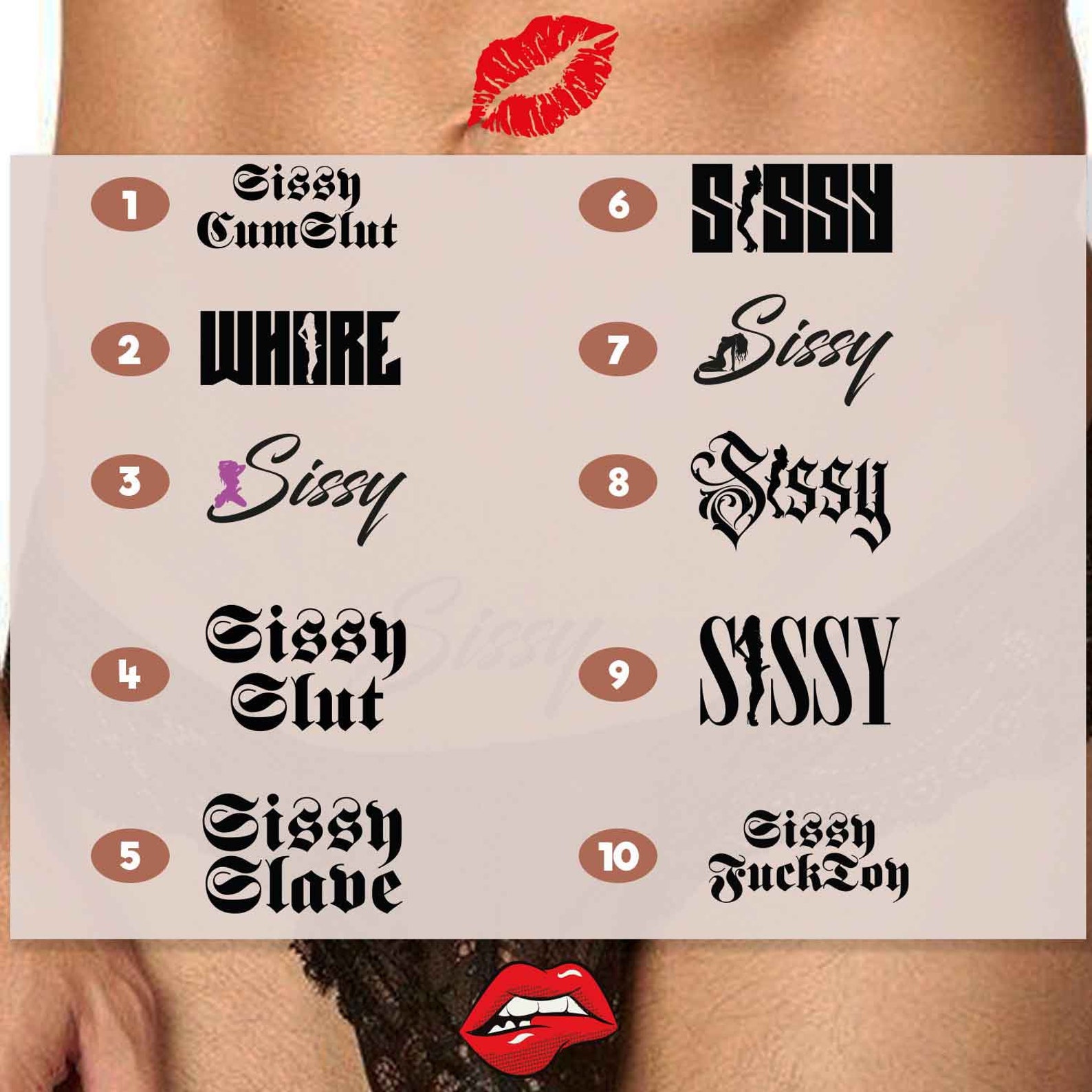 sissy tattoo