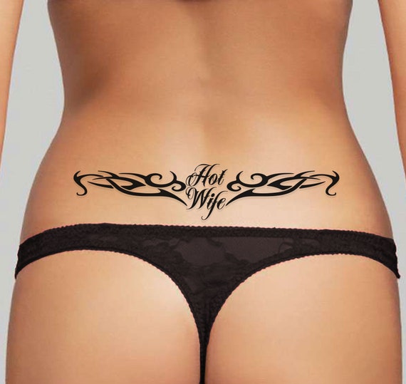 3x Adult Lower Back Temporary Tattoos Tramp Stamps BDSM pic