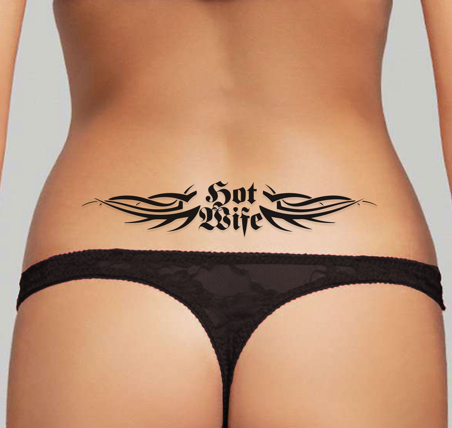 3x Adult Lower Back Temporary Tattoos Tramp Stamps BDSM image image pic