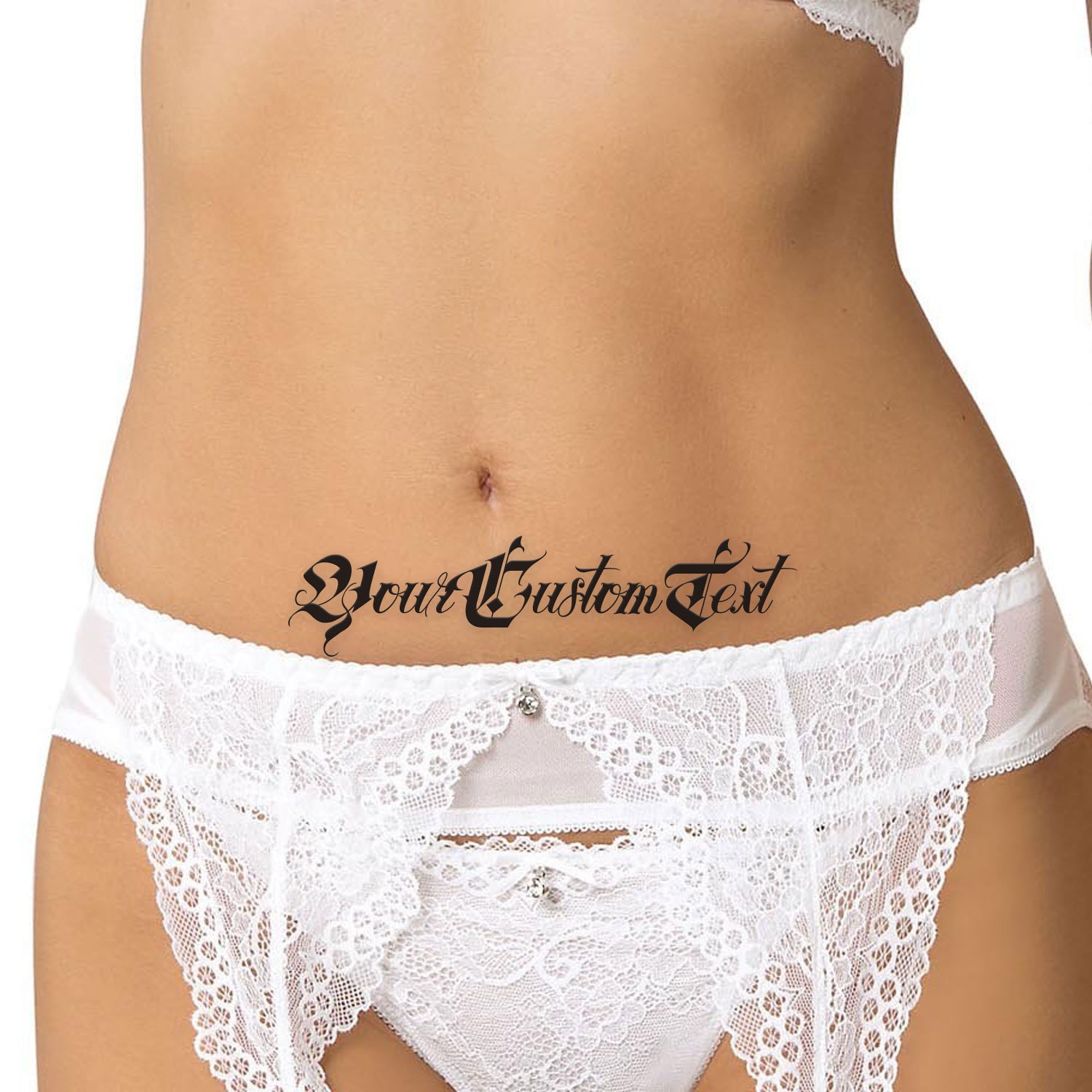Custompersonalised Adult Temporary Tattoos Tramp Stamps Etsy 