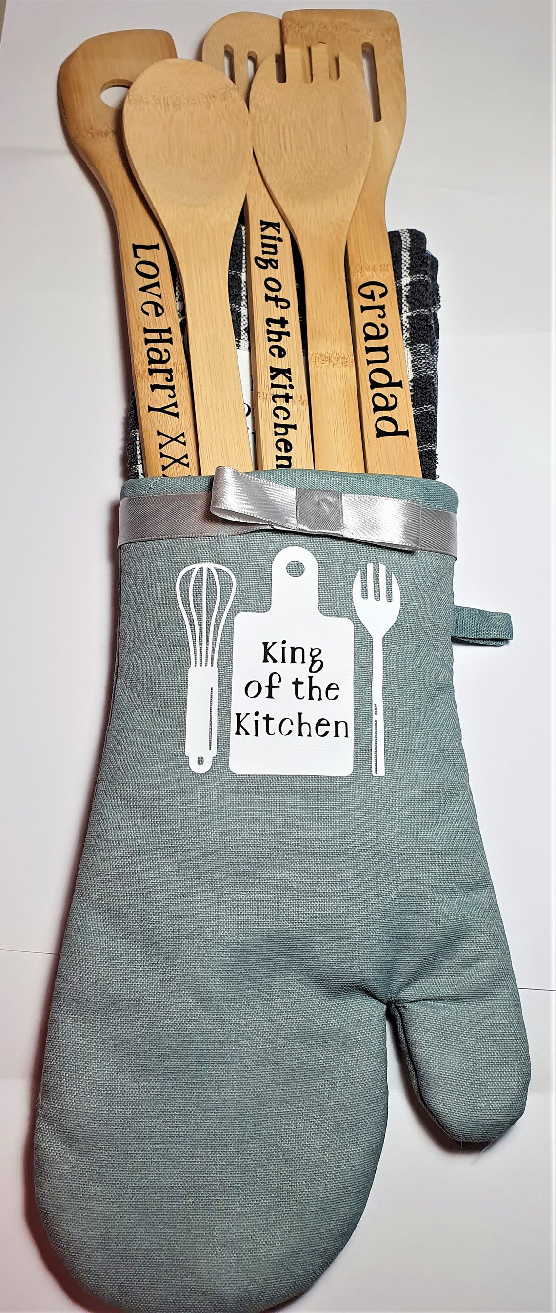 Personalised Kitchen Set Fathers Day Gift Kitchen Utensils | Etsy