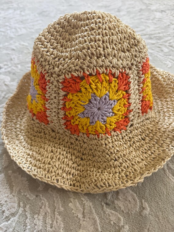 Crochet Bucket Hat, Panama Beach Hat, Fashion Hat, Crochet  display picture 2