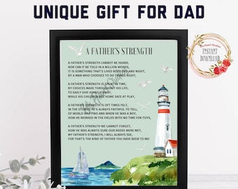 Father's Day Poem, Father's Day Gift, Birthday Gift for Dad, Gift for Dad, Dad Sign