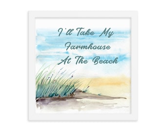 Coastal Wall Decor, Coastal Farmhouse Wall Decor, Beach Cottage Decor, Coastal Art, Rustic Farmhouse Decor,Rustic Beach Signs, 12x12