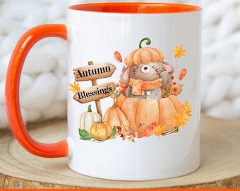 Fall Mug, Cute Fall Mug, Gift for Fall Lover, Autumn Mug