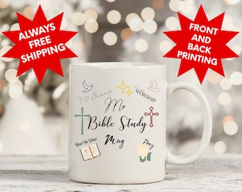 Bibelstudie Tasse, Tasse für Bibelstudium, Geschenk für Christen