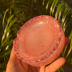 Cendrier de fée rose fantaisie, porte-bijoux en résine, jolie boîte à bijoux et plateau décoratif