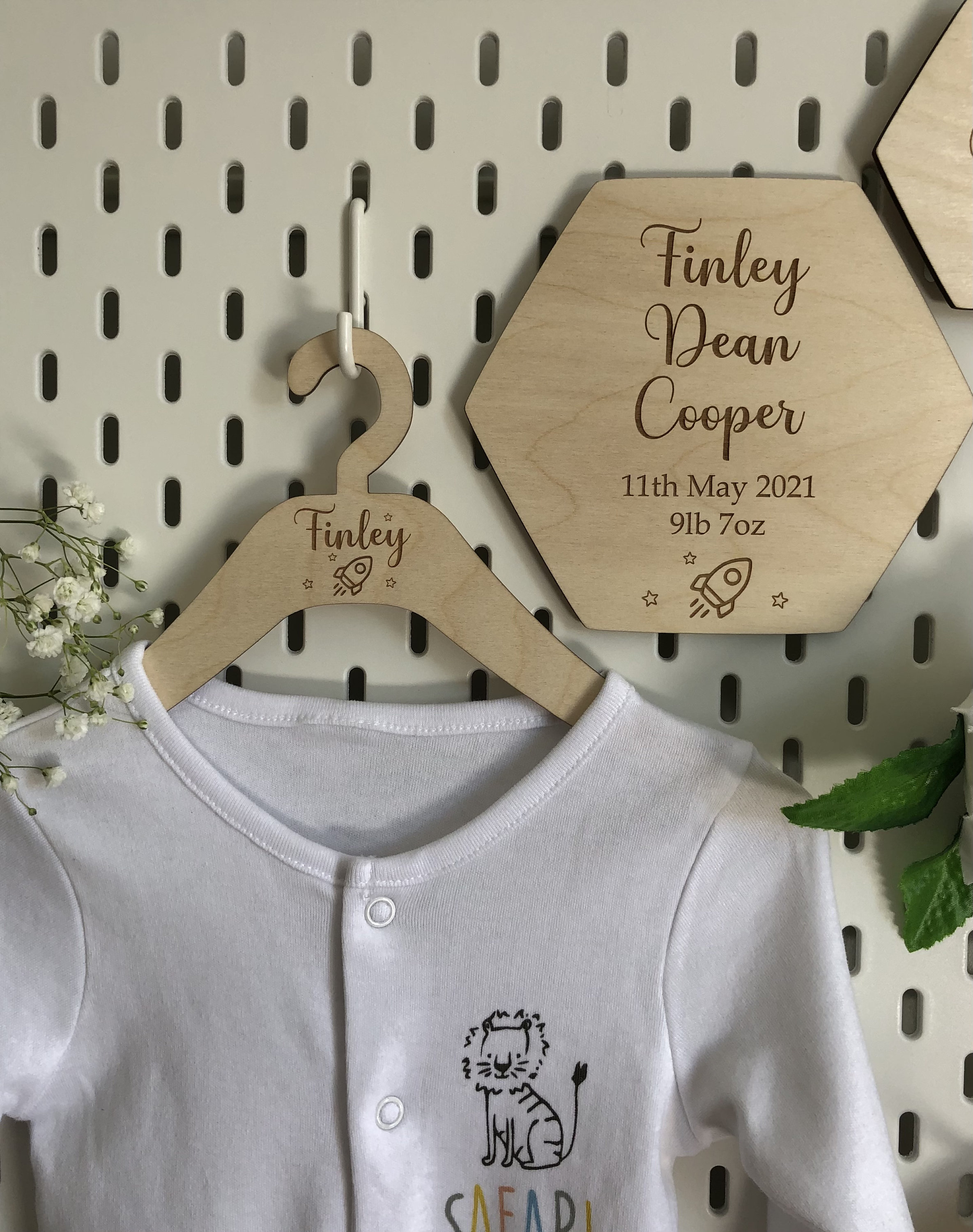 Personalised Clothes Hanger Children Baby Wooden Hanger Etsy
