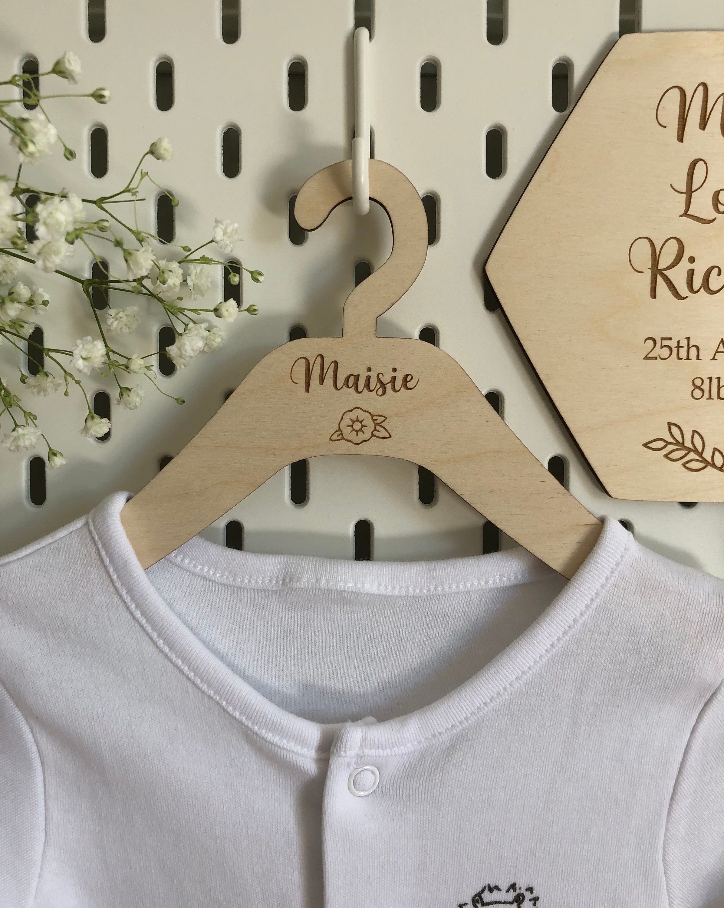 Personalised Clothes Hanger Children Baby Wooden Hanger Etsy UK