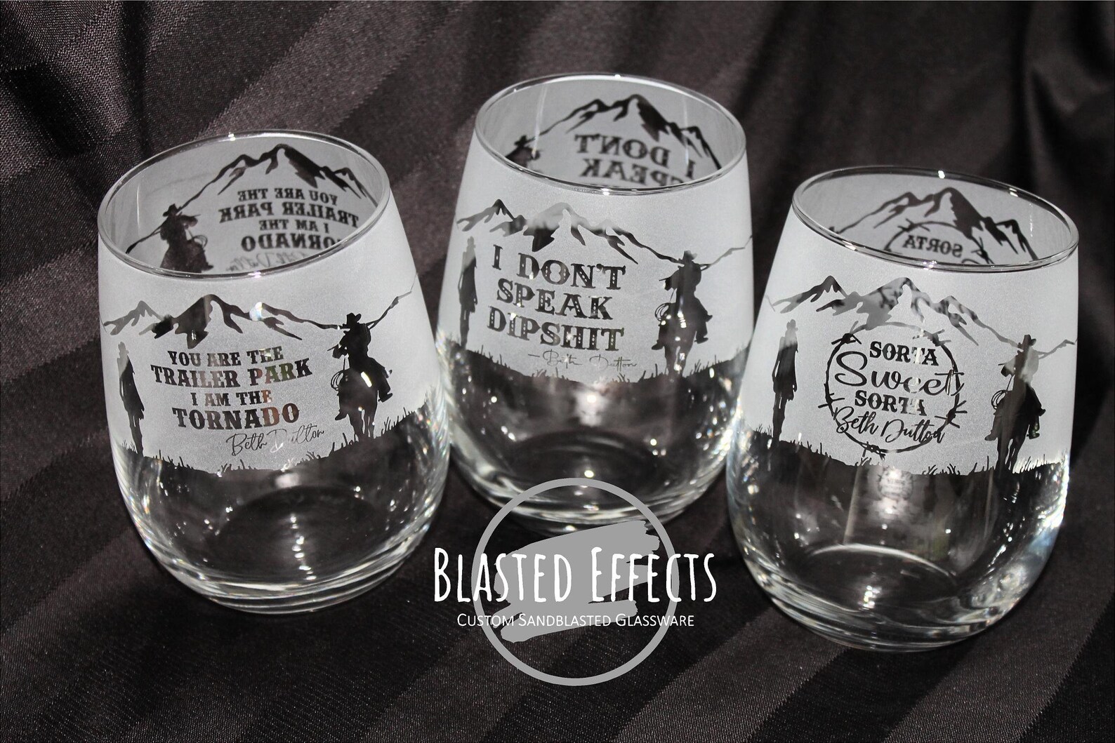 Beth Dutton Yellowstone Wine Glass Etsy