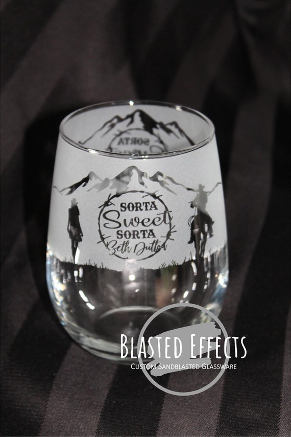 Beth Dutton Yellowstone Wine Glass Etsy