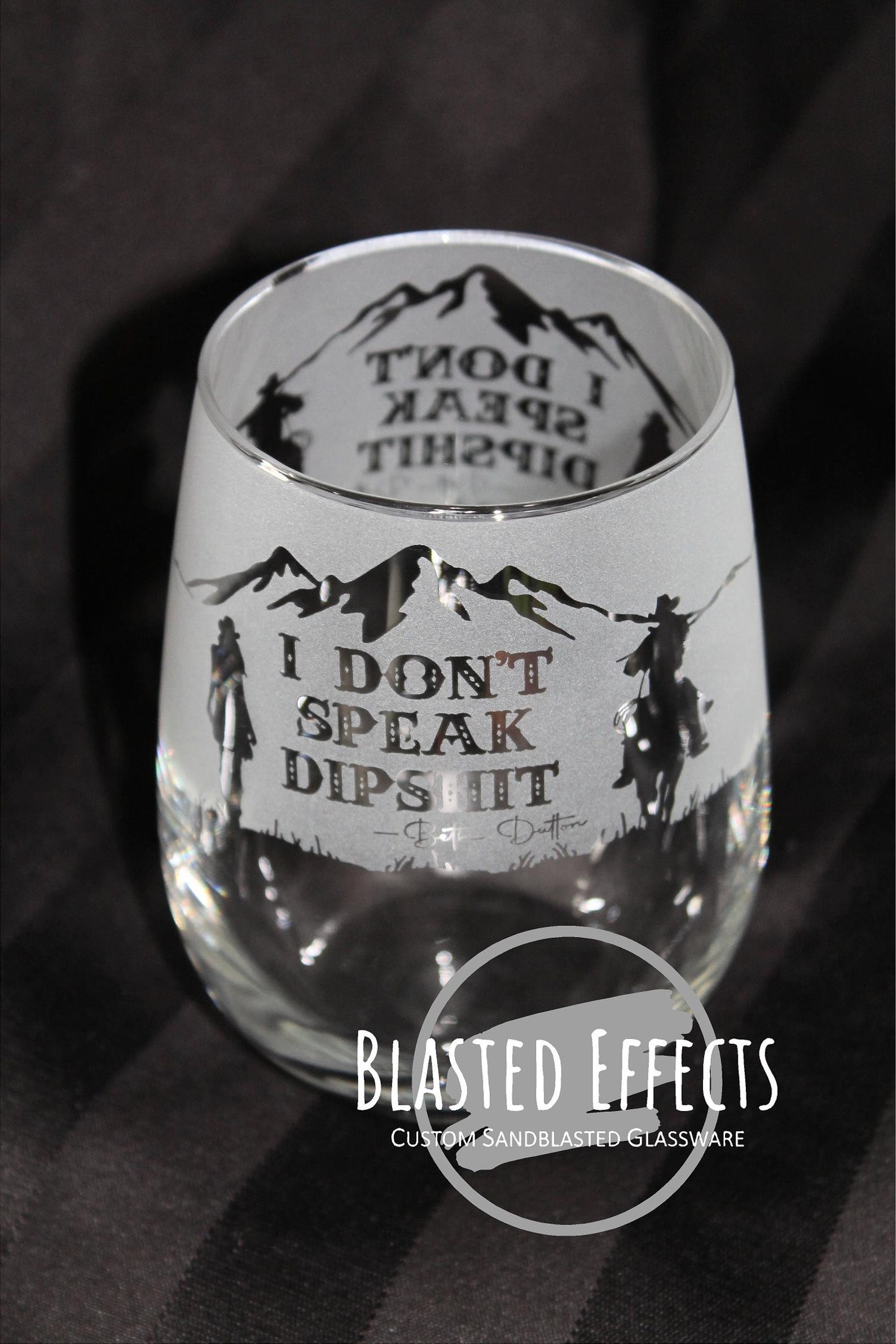 Beth Dutton Yellowstone Wine Glass Etsy