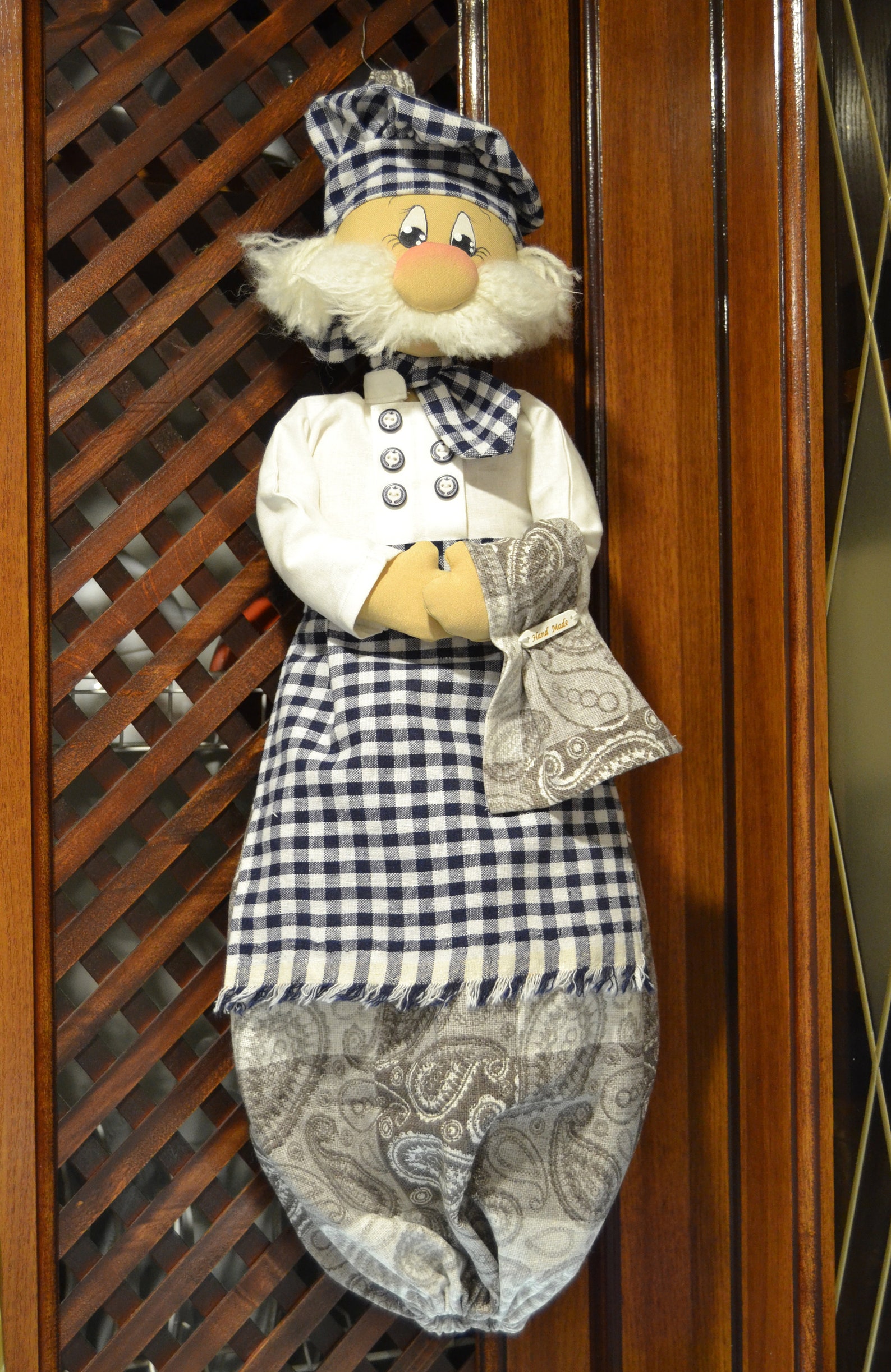 Kitchen Chef bag holder package dispenser grocery plastic Etsy