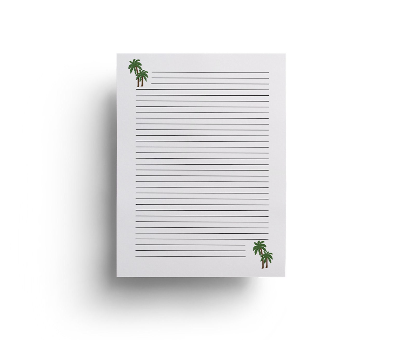 Colored Palm Tree Template PDF | Etsy