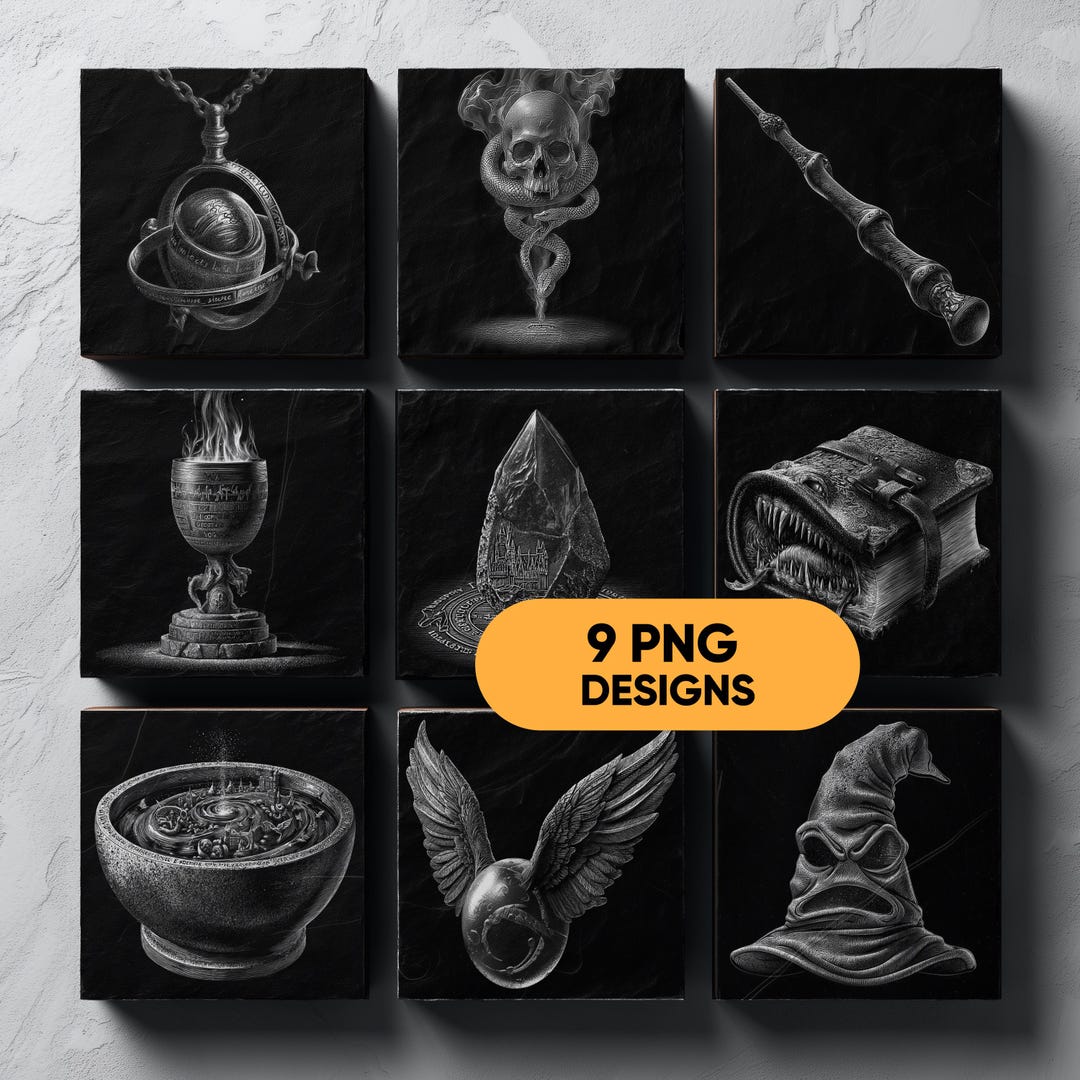 Wizard Magic Objects Laser Engraving PNG Bundle — Magical Artifacts ...