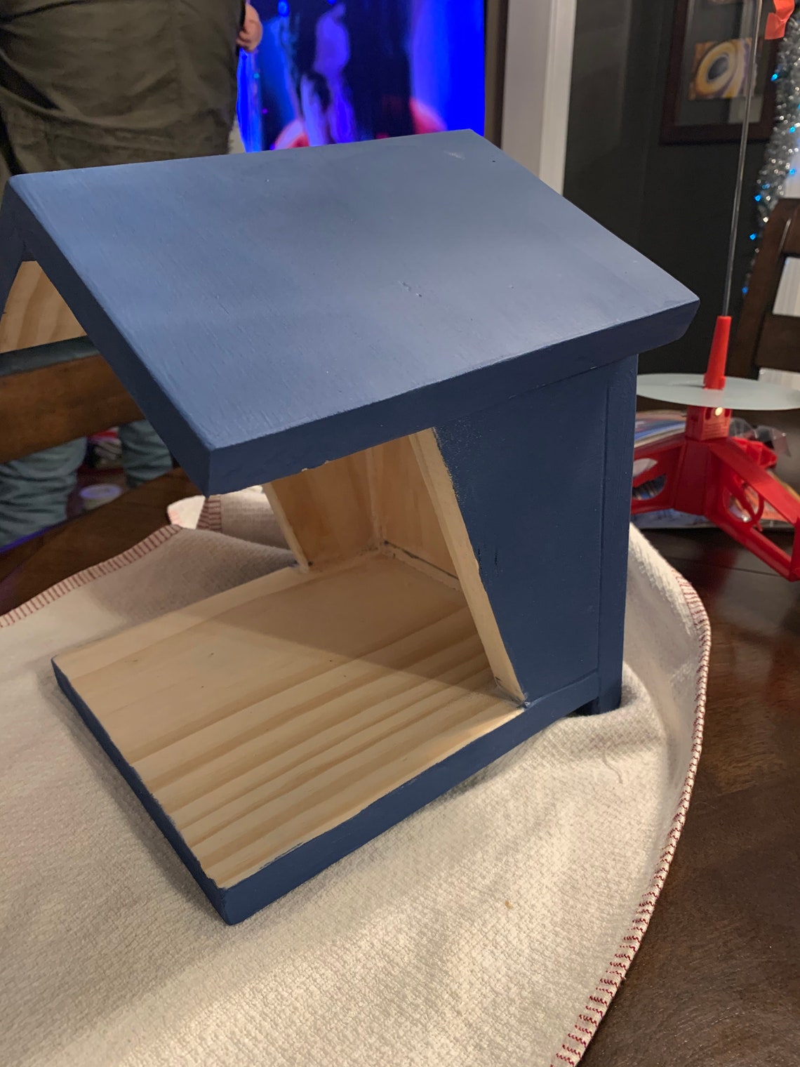 Blue Jay Bird House hand Made Etsy