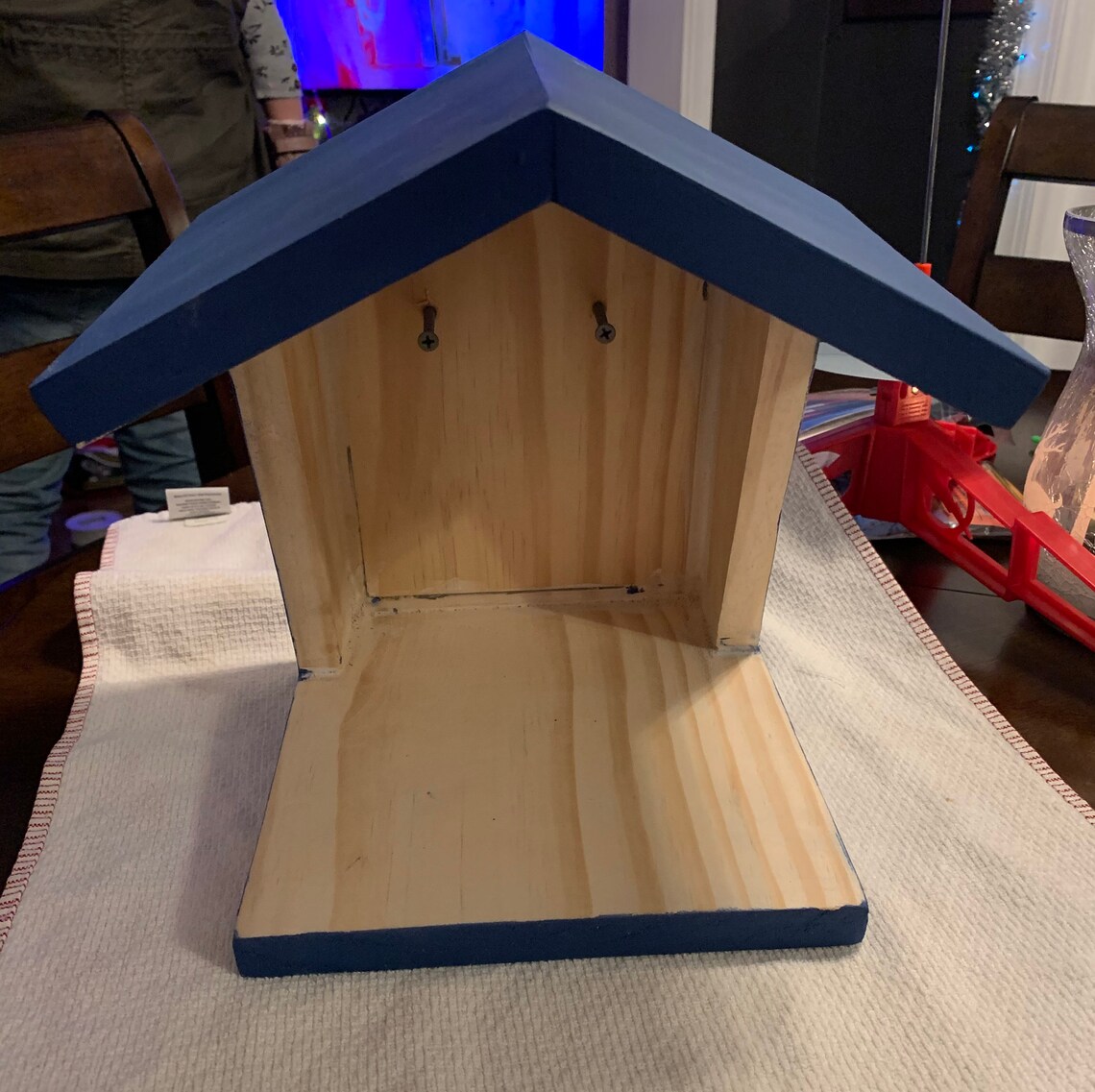 Blue Jay Bird House hand Made Etsy