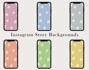 6 Instagram Story templates, Floral Instagram Background, Abstract Instagram Templates, Instagram Story Templates, Instagram Backgrounds