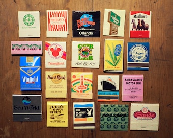 Random Vintage Matchbox and Matchbooks. Sets of 5 | 10 | 20. Random assortment