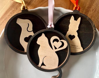 Handmade Pet Loss Memorial Ornament – Personalized Pet Loss Gift