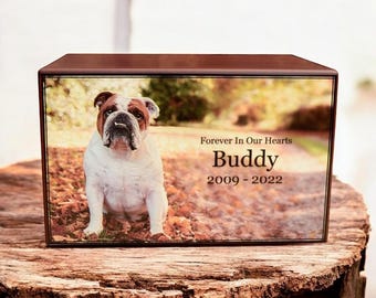 Personalized Photo Pet Urn – Custom Memorial Urn in 3 Sizes