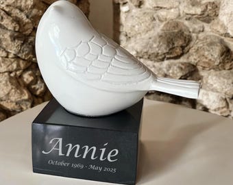 Personalized Songbird Keepsake for Cremation Ashes | Contemporary Cremation Urn