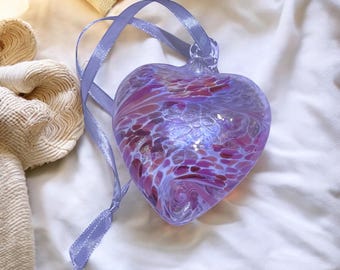 Glass Heart Pet Memorial | Personalized Sympathy Keepsake Gift