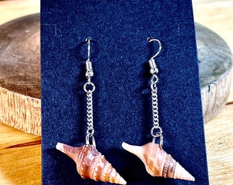 Dangle Shell Earrings | Natural Shells | ocean Inspired | Beach Gifts | Shells Jewelry | Gifts for Women |