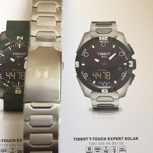 TISSOT T-TOUCH Expert Solar T091420 titanium bracelet T605035415 T605.035.415