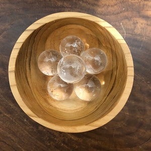 Mini Bergkristallkugeln extra klar