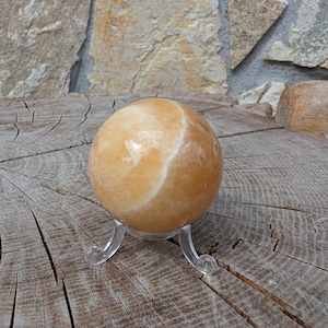 Orange Calcit Kugel, Calcit Kugel