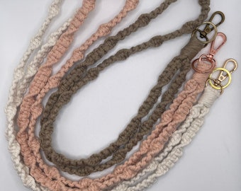Custom Macrame Lanyard , Handmade Gift , Custom Lanyard , Badge Holder, Key Holder , Boho Lanyard , Bridesmaid Gifts, teacher gift