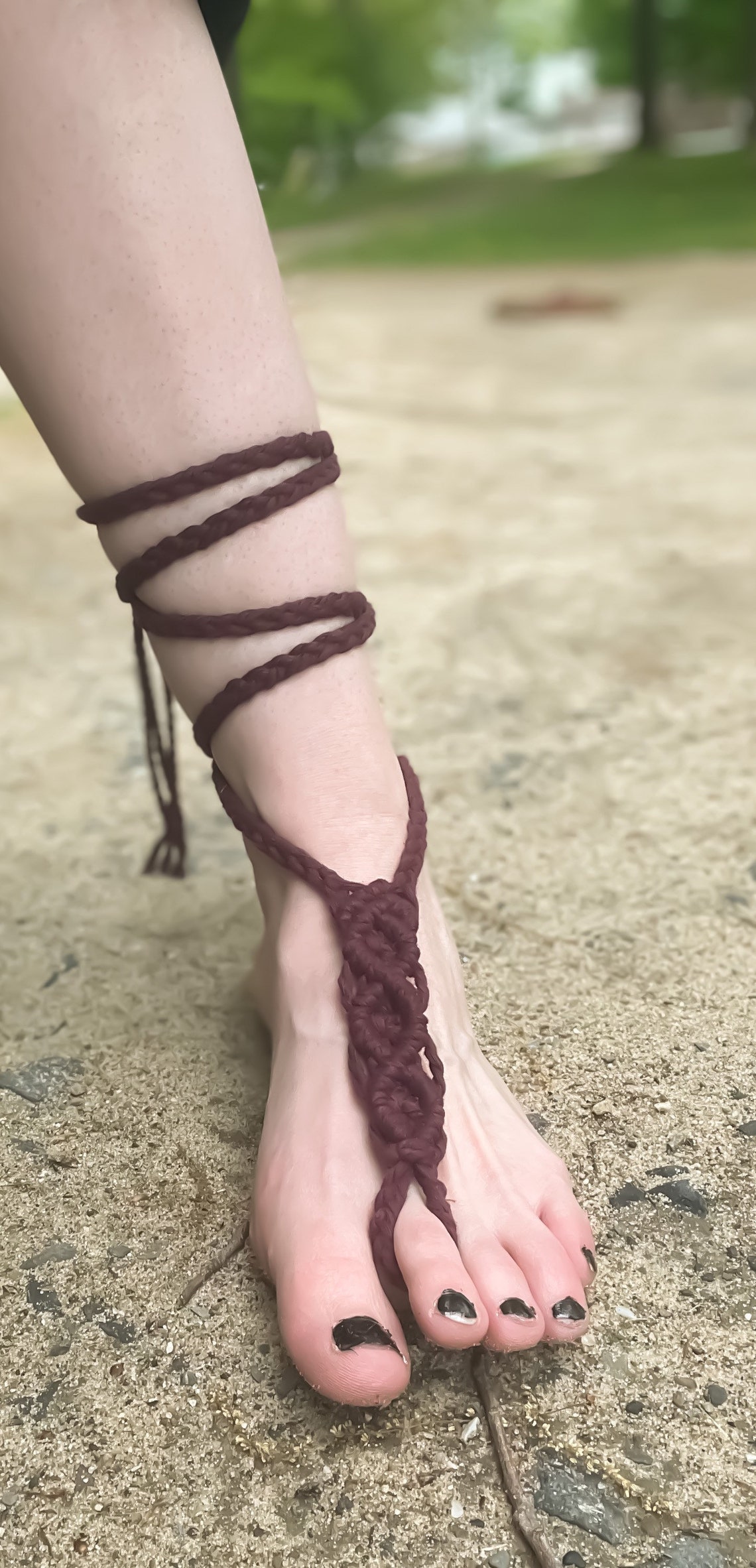 bohemian barefoot sandals