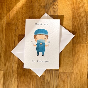 Carte de remerciement dentiste, dentiste extraordinaire, hygiéniste dentaire, thérapeute dentaire, infirmière, personnalisée