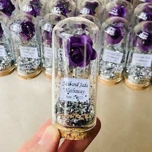 1-100 unidades de centros de mesa personalizados para bodas, con flores plateadas brillantes, ideales como regalo, detalle para San Valentín, compromiso o noche de henna.