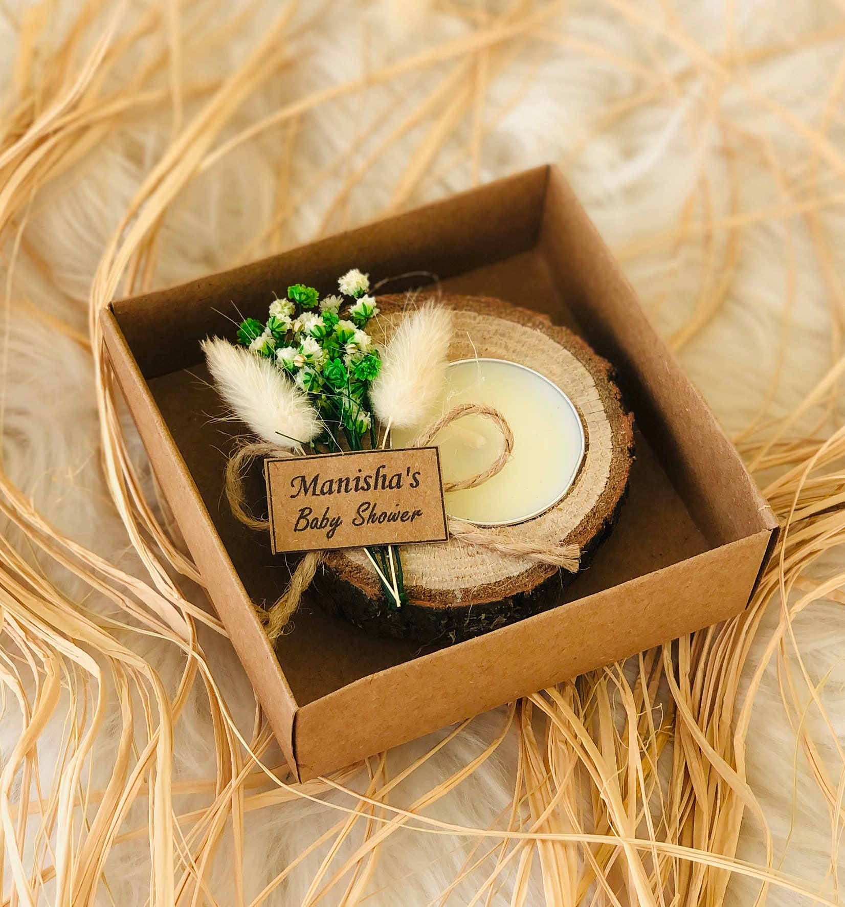 30 PCS Personalized Wooden Tealight Holder Wedding Favors for Etsy