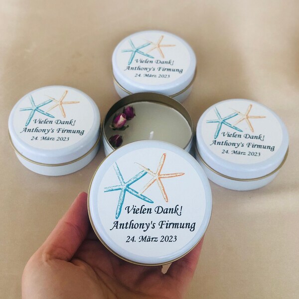 Bulk Order of Personalized Candles as Return Guest Favors for Baby Birthdays and Baptisms, Wedding Bridal Bridesmaid Proposal Gift Box (7cm)