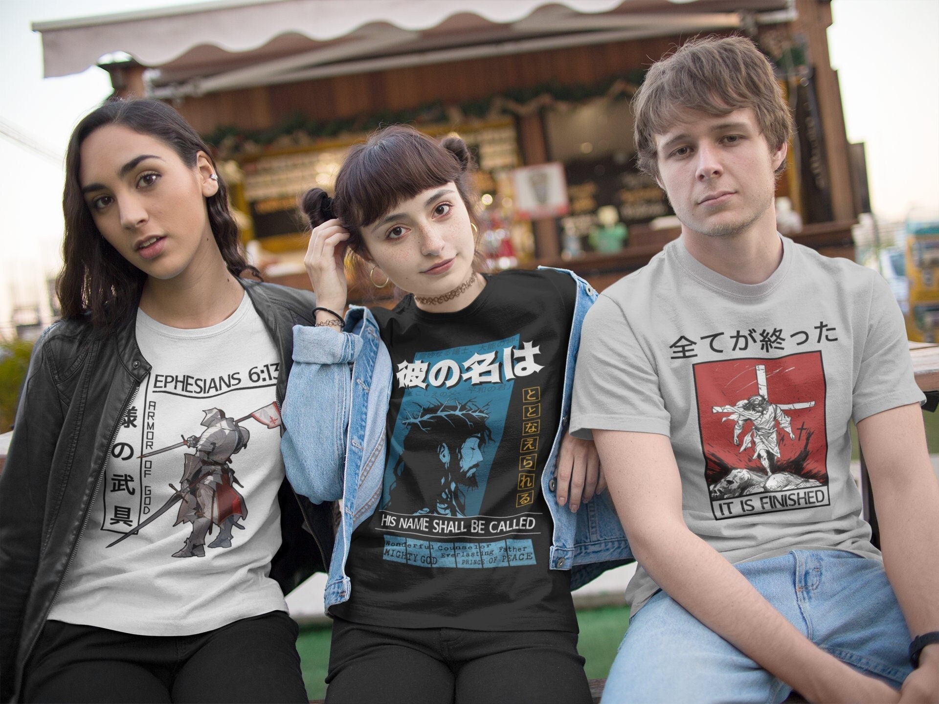 Jaren 90 Anime T-shirt Christian Streetwear Jesaja 9:6 Religieuze Anime Stijl T-shirt Stedelijke Bijbel Anime Gift Prince of Peace Anime Retro Anime Tee