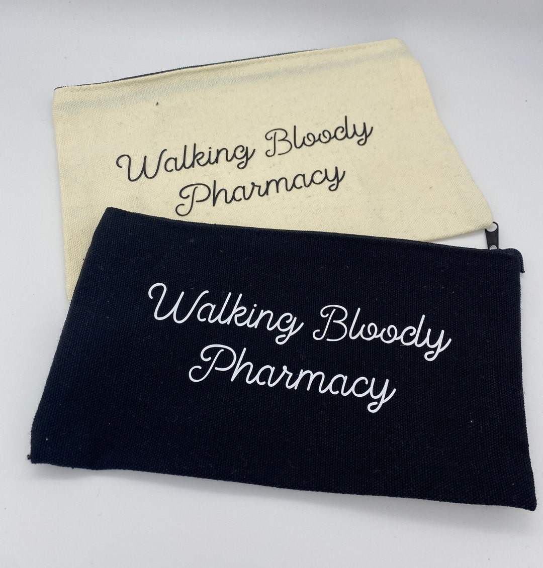 Walking Pharmacy Bag, Funny Medication Storage Bag, Meds Storage Bag