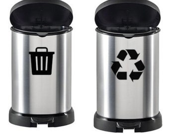 Étiquette de poubelle - Enseigne de poubelle - Étiquette de poubelle - Enseigne de poubelle - Enseigne de poubelle - Étiquette de poubelle - Étiquette de recyclage - Enseigne de recyclage - Étiquette d’autocollant de recyclage