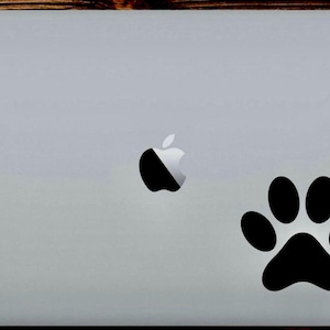 Paw print -  laptop sticker - laptop decal - Mac book sticker - label - iPad case - decals