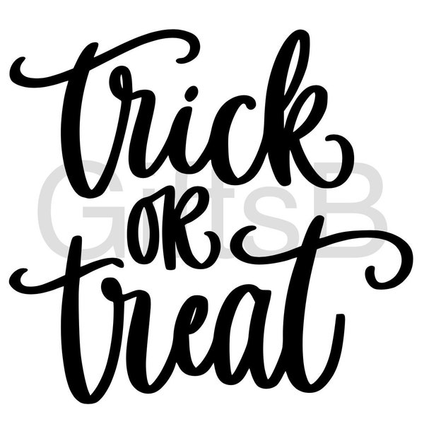 Pumpkin decal - Halloween decal - pumpkin sticker - Halloween window sticker - Trick or Treat- Halloween- Halloween label