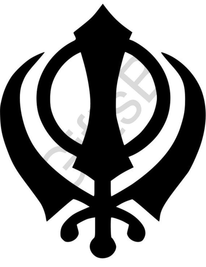 Khanda Sticker Khanda (sikh Symbol) Window Sticker - Car Decal Sticker - Car Sign ...